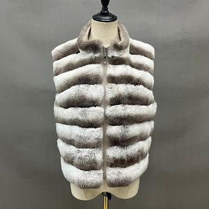 <span class=keywords><strong>Gilet</strong></span> d'hiver <span class=keywords><strong>sans</strong></span> manches en laine et <span class=keywords><strong>fourrure</strong></span>, <span class=keywords><strong>gilet</strong></span> en <span class=keywords><strong>fourrure</strong></span> de <span class=keywords><strong>lapin</strong></span> Rex pour femmes, fait à la main, vente en gros - Product Image 3