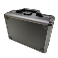 Mallette de transport personnalisé, mini cadre en aluminium, noir et gris, avec mousse, 1 pièce