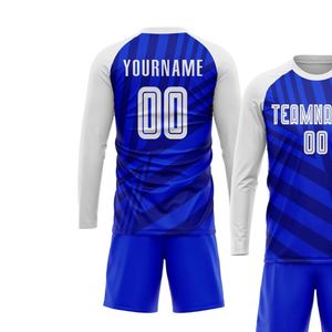 New Quality Soccer Uniform <b>Long</b> Sleeve Football Jersey Set Sublimated Team Sports Wear Breathable Polyester <b>Match</b> Training Kit - Product Image 3