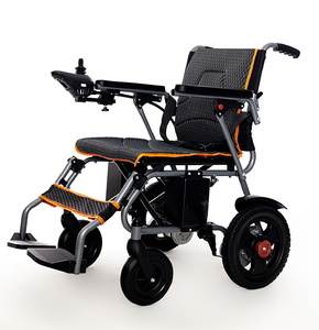 كرسي متحرك كهربائي حديدي وصديقـ] مع محرك ، مكابح أوتوماتيكية ، وآلية قابلة للطي بسيطة - Product Image 2
