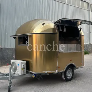 Chariot alimentaire mobile de rue personnalisé en acier inoxydable de haute qualité pour beignets et biscuits - Product Image 1