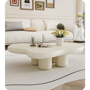 Mesa de centro de forma Irregular de estilo nórdico para sala de estar, muebles de diseño moderno, mesa lateral de crema, gran oferta - Product Image 6