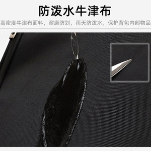 Laptop <b>Backpack</b> <b>Large</b> <b>Capacity</b> Lightweight Business Travel Men Solid Color Shoulder Straps Spring 2024 - Product Image 3