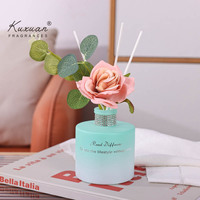 Flacon en verre décoratif de 20 ml pour diffuseur à bâtonnets – Nouvelle fragrance florale d'aromathérapie pour la maison – Rose pour diffuseur à bâtonnets