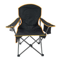 Chaise de camping confortable, moderne, pliable, légère, avec structure en acier inoxydable, en tissu Oxford, pour l'extérieur et le jardin, design durable