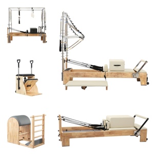 Lit de <span class=keywords><strong>yoga</strong></span> durable et de haute qualité avec logo personnalisé en bois de chêne Pilates Reformer Machine Reformer pour usage domestique - Product Image 2