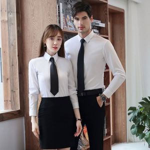 Design Same for Men and Women Custom Embroidery LOGO Professional Shirts Long Sleeves Teacher Cotton Banker Unisex Knitting - Product Image 5