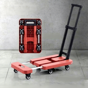 <span class=keywords><strong>Chariot</strong></span> à plateforme pliable robuste à 6 roues avec base extensible pour la maison et le coffre <span class=keywords><strong>de</strong></span> voiture - Product Image 1