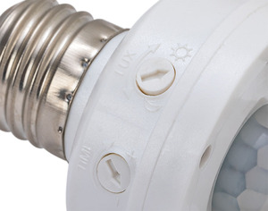 E27 infrarrojos Pir <span class=keywords><strong>sensor</strong></span> de movimiento <span class=keywords><strong>led</strong></span> noche soporte de lámpara base luminosa Ajuste del <span class=keywords><strong>sensor</strong></span> de movimiento pir interruptor de la luz de - Product Image 4