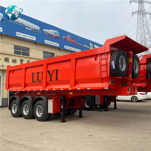 Vente directe usine – Fabriqué en Chine – <span class=keywords><strong>Semi</strong></span>-<span class=keywords><strong>remorque</strong></span> benne basculante arrière robuste 3 essieux 60 tonnes pour l'Afrique - Product Image 1