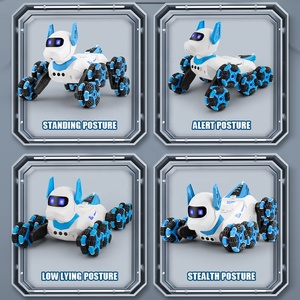 Robot Perro Inteligente Programable Eléctrico de 8 Ruedas para Niños, Juguete RC con Luz, Sonido y Spray - Product Image 5