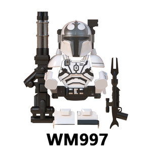 Vente chaude WM Anime Space Wars <span class=keywords><strong>Mandalorian</strong></span> Armored Warrior Mini DIY Cadeaux Enfants Jouets éducatifs en blocs de construction Jouets pour enfants - Product Image 5