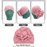 Nouveau Style couleur unie Logo personnalisé Bonnets fleurs artificielles en gros Bonnet africain hommes femmes