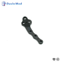 Plaque TPLO en titane médical pour implants orthopédiques vétérinaires, système de fixation pour réparation du ligament croisé du chien avec scie TPLO