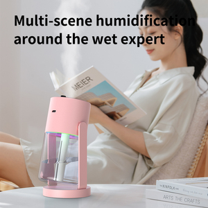2024 phổ biến USB siêu âm mát Mist tạo độ ẩm 7 màu đèn LED xách tay hộ gia đình tạo độ ẩm - Product Image 6