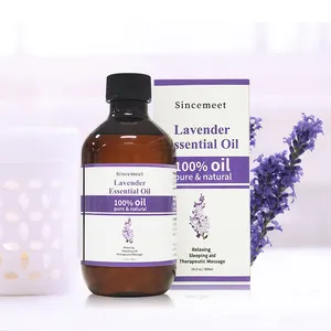Groothandel Natuurlijke Organische Lavendel Pure Essentiële Oliën Aromatische Diffuser Olie Helpen Slaap Ontspannende Body Massage Olie