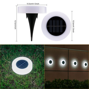 Lampes solaires LED FY818 pour extérieur, éclairage au sol, blanc/clair, IP65, étanches, angle de faisceau 360°, capteur de lumière, <span class=keywords><strong>jardin</strong></span>, 5W, portables - Product Image 4