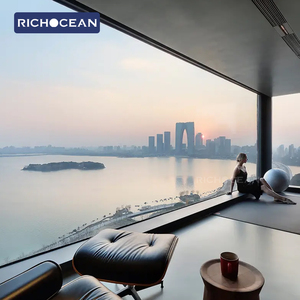 RICHOCEAN Hurricane Impact House Glass Fixed <strong>Pictures</strong> <strong>windows</strong> Supplier Slim Aluminium Vitre Big <strong>Window</strong> - Product Image 1