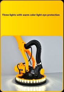 Ponceuse électrique pour cloisons sèches LM-225L-2 1200W, design pliable, LED 360°, vitesse variable pour ponçage de murs et plafonds en plâtre - Product Image 4