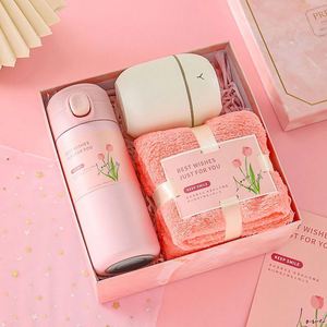 3 in 1 Wholesale Luxury Women's Gift Set Intelligent Water Cup Mug <b>Humidifier</b> Set Birthday Pink Gift Set Valentine Holiday Gift - Product Image 4