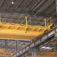 Pont roulant à double poutre pour manutention de palettes et grand mouvement de composants