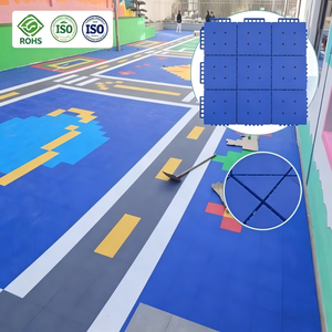 Shock Absorbent Basketball Court <b>Suspended</b> Flooring, Anti-slip Outdoor Spliced Plastic Floor Tiles - Product Image 1