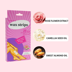 Bikini de marque privée en gros, tissu non tissé dépilatoire pour le corps et le visage, bandes de <span class=keywords><strong>cire</strong></span> pour épilation à la <span class=keywords><strong>cire</strong></span> à froid - Product Image 2