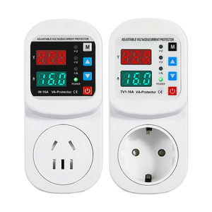 Prises <span class=keywords><strong>de</strong></span> protection contre les surtensions en gros 110V 220V avec écran LCD réglable 16A, protection contre les surtensions, <span class=keywords><strong>prise</strong></span> UE sécurisée - Product Image 6
