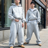 Fabricants OEM/ODM, survêtements personnalisés pour hommes, survêtement ample, pantalon de survêtement et sweat-shirt de haute qualité