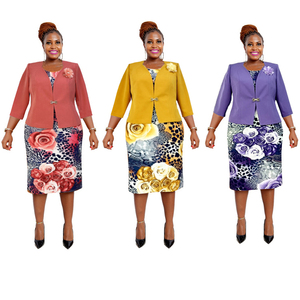 Conjuntos de Chaqueta y Vestido para Mujer al por Mayor, Ropa de Boutique para Mujer, Tallas Grandes - Product Image 2