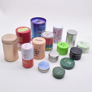 Tùy chỉnh tinplate <span class=keywords><strong>container</strong></span> bao bì hình Trụ vòng hộp thiếc thực phẩm cấp Quà Tặng rỗng kim loại tin có thể cho bao bì thực phẩm - Product Image 1