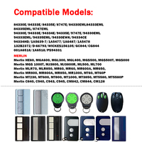 Control remoto para garaje/portón MotorLift 84330E 84333E 84335E 84330EML 84333EML 84335EML, 433.92MHz, código variable.
