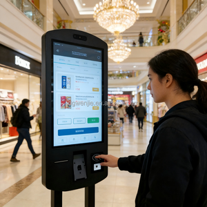 Terminal de Pago Autoservicio Negro con Pantalla Táctil de Doble Cara para Uso en Interiores, Sistema de Gestión de Colas para Centros Comerciales - Product Image 5