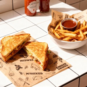 Custom Printed Printed Liners Sandwich Wrapping with Oil Resistant Paper Surface Food Truck Packaging Wax Paper - Product Image 2