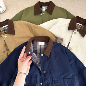 <span class=keywords><strong>Veste</strong></span> d'automne pour enfants, manteau à carreaux pour garçons, <span class=keywords><strong>coupe</strong></span>-<span class=keywords><strong>vent</strong></span> décontracté pour bébé - Product Image 3