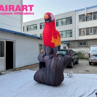 Ajoutez une touche de divertissement sauvage aux mariages et célébrations : perroquet gonflable réaliste, ballon gonflable en forme d'oiseau perroquet simulé