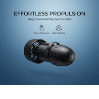 Scooter sous-marin compact à commande au pouce, propulsion sans effort, équipement de plongée et de snorkeling tendance et haut de gamme