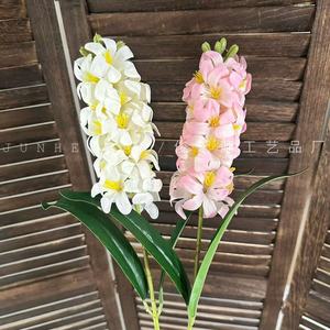 Orquídea Artificial Junheyuan de una Sola Rama, Decoración para Bodas y Hogar, Arreglo Floral, Flores de Simulación - Product Image 3