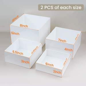 Maßgefertigter Buffetständer aus weißen Acrylwürfeln als Speisendisplay für Hochzeiten, Geburtstage und Events - Product Image 6