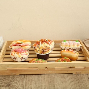 Plateau de présentation simple pour gâteaux et desserts, <span class=keywords><strong>assiette</strong></span> carrée ajourée pour sushis japonais, style moderne et minimaliste pour la maison - Product Image 2