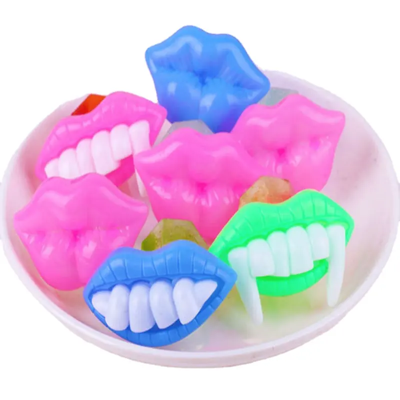 Disponibile specifiche dell'imballaggio 12g * 30 pezzi una borsa labbra Creative divertenti bambini divertenti lecca-lecca giocattolo bocca fresca