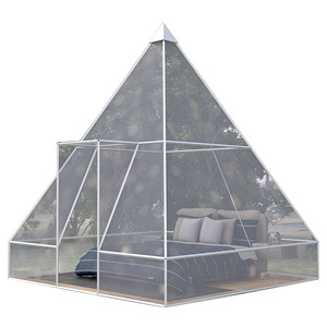 Meihua Pyramid <b>Tent</b> Acrylic Glass Structure <b>Large</b> Space Four-season Outdoor Use - Product Image 4