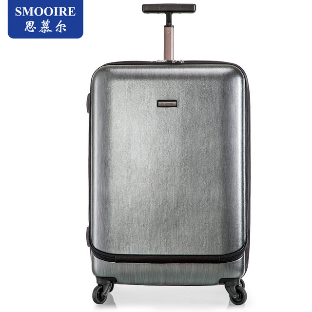 2024 New Classic Luxury Spinner Hard Shell Suitcase with TSA Lock 8 Wheels Polycarbonate Front Open Business Travel Luggage