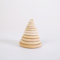 Custom Natural Wood Rings,Unfinished Solid Wooden Rings Circles Without Paint for Craft, Ring Pendant and Connectors Jewelry