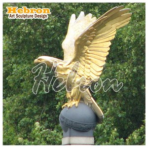 Esculturas de Animales en Metal Fundido Personalizadas, Estatua de <span class=keywords><strong>Halcón</strong></span> de Cobre, Escultura de Águila en Plata de Ley para Decoración de Jardín - Product Image 6
