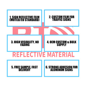 Señales de Tráfico Reflectantes de Grado Ingeniería, Resistentes al Agua, para Exteriores, Señalización de Seguridad Vial Personalizada, Alta Visibilidad Nocturna - Product Image 6