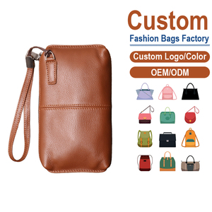 Cartera de mano antirrobo de cuero de primera calidad para hombre, estilo vintage, con correa para la muñeca |   Casual de Verano, Personalizado de Fábrica, OEM/ODM, Minimalista - Product Image 1