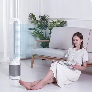 Moderne avec la lumière métal lame piédestal air cool circulation debout rechargeable 3 en 1 ventilateur vente chaude rechargeable ventilateur intelligent