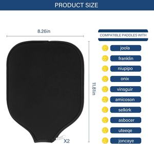 غطاء لمضرب البيكلبول مكون من قطعتين، حقيبة تخزين طويلة متوافقة مع معظم المضارب بحجم USAPA، تخزين واسع - Product Image 2