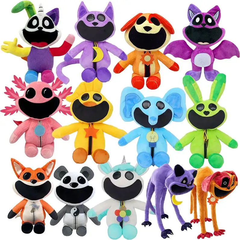 Manufacturer Stuffed Animal Toys Soft Kids smiling critters Juguete Plush Toys Wholesale Unbranded Plushies smiling critters